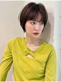 大人キレイめショート前髪あり20代30代40代