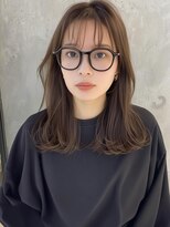 オンク 新宿(onk)&nbsp;黒髪/グレーベージュ/レイヤーロング/前髪パーマ[新宿駅]