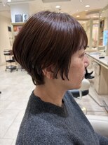 アッシュ 仙川店(Ash)&nbsp;40代50代60代ひし形小顔ショートボブ絶壁解消白髪ぼかし前髪あり