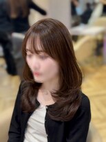 ロンド フィーユ(Lond fille)&nbsp;結べるレイヤーカット/グレージュブラウン/韓国巻き/顔周り