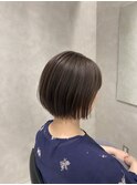 丸みショート×オレンジベージュ