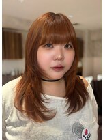 フェイス 石川町 (FACE)&nbsp;オレンジブリーチカラー/レイヤーカット