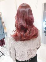 アマンドール(Aman D'or)&nbsp;思い切って＊ベリーレッドカラー＋レイヤーカット