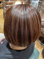 チップタップ 町田店(tip top)&nbsp;コントラスト白髪ぼかしハイライト × 暖色系カラー