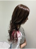 インナーカラー×ロングレイヤー