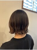 切りっぱなしボブ×くびれボブ