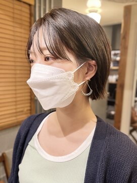 ブランロール 中目黒店(Blanl'or) 暗めカラーグランマッシュデザインカラーフェイスフレーミング