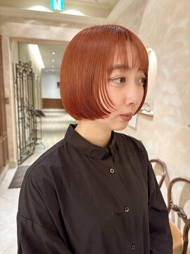 ビュートリアム265(BEAUTRIUM 265) 銀座/ミニボブ/ショートボブ/ピンク/ケアブリーチ/20代/30代