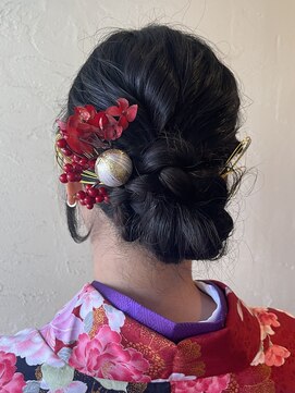 ナチュラルサロン ヌース(natural salon Nous) こなれシニヨン