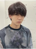 ツイストスパイラル波打ちスパイラルセンターパート刈り上げ束感