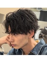 ロウ 銀座(RAW)&nbsp;シャドウパーマ　前髪あげ