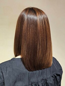 プラスティック プラスヘアーサロン(PLUSTIC +hair salon)の写真/待望のメニュー化！髪に優しい酸性ストレート。自然な仕上がりで毎日のお手入れが楽になります♪