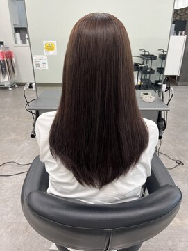 ガルボヘアー 桟橋店(garbo hair) 艶髪 ロング トリートメント グレージュ