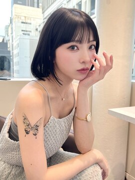 パルス ヨコハマ(PULSE yokohama) 黒髪ぱっつんボブ