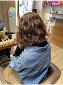 乾かすだけでキマるゆるふわボブパーマ
