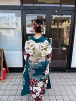 プリズム ヘアーデザイン 北坂戸店 成人 着付
