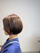 ワ ヘアー(wa-hair) ショートボブ ボブ 切りっぱなしボブ 髪質改善 ミルクティー