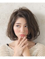 ヘアーズ ベリー 香椎店(hairs BERRY)&nbsp;BERRY＿マッシュ＿ふわふわボブ＿束間ショート＿20代30代40代
