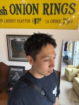フォーコーナーズカットショップフェイビーズ 名古屋西(FourCornersCutShop favey's)&nbsp;野暮ったいショートヘア メンズ大人ショート
