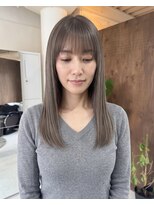 零秒女髪 千里丘店&nbsp;上品で艶やかな髪質改善セミロングスタイル艶髪美髪艶カラー艶感