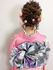 成人式　振袖　卒業式　袴　ヘアアレンジ