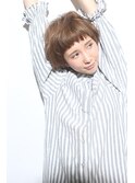 ショートマッシュ×アッシュベージュ