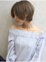 サンド 銀座(sand)&nbsp;【sand小金丸】ひし形シルエット　グレージュ　エアリーショート