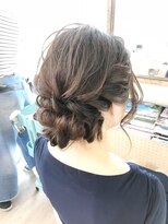 ロカット サロン(Roquat Salon)&nbsp;シンプルシニヨンアレンジ【ヘアアレンジ　立川/立川南/袴/袴】