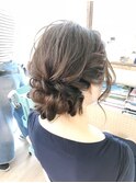 シンプルシニヨンアレンジ【ヘアアレンジ 立川/立川南/袴/袴】