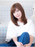 ☆斜めバングストレート☆