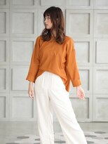 モハナ(m.ohana)&nbsp;マロンベージュカラーのくびれセミロングヘアvol.2