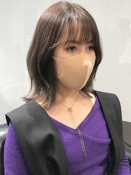 ラブクロムトーキョー オモテサンドウ(LOVECHROME OMOTESANDO) ショコラベージュメルティカラー☆くびれヘアカールベビーバング