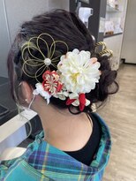 フレンズ 平岡店(friend's) 札幌平岡　成人式前撮り　ヘアセット　五十嵐美穂