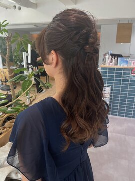 オーシャン(Ocean) [OCEAN Hair&Life藤原純] エレガント風ハーフアップセット☆