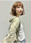 癖毛カーリーボブ