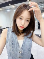 ファンナギンザ(FaNNa ginza)&nbsp;切りっぱなしボブ/韓国/前髪/小顔/髪質改善/銀座