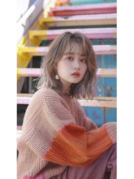 グラッジ 池袋(GLADGE) ミルクティー、ボブ、ミディアム