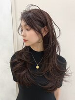 髪質改善＊アッシュブラックセンターパート＊【Zina 銀座中央】