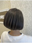 #本厚木白髪ボカシhighlightボブ