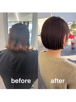 ガルボヘアー 桟橋店(garbo hair)&nbsp;高知 艶髪 大人可愛い ボブ 20代30代40代