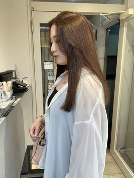 テトラ バイ ネオリーブ 横浜西口店(tetra by neolive) ブリーチなしダブルカラー まろベージュ