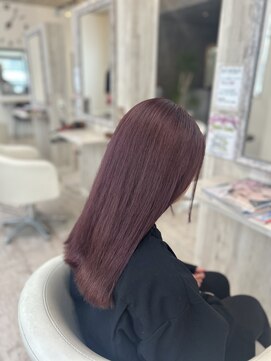 アーザ ヘアー(ASA hair) モーブピンクカラー