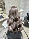 大人可愛いレイヤーロングヘア　ハリケア髪質改善　心斎橋美髪