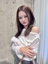 リリー(Lilley)&nbsp;マロンベージュ×小顔レイヤー×韓国風巻き×髪質改善