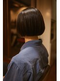 丸みシルエットの柔らかメンズボブ
