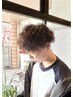 カット＋ツイストスパイラルパーマ(顔剃り込み)