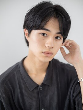 トニーアンドガイメン ホテル京阪仙台店(TONI&GUY MEN) センターパート爽やかアッシュブラックリクルートマッシュe仙台