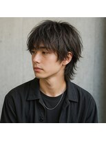 スープレックス ヘアーデザイン(SOUPREX HAIR DESIGN)&nbsp;メンズミディアムマッシュウルフ　20代 30代 40代 50代 60代