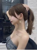 レイヤーカット 韓国ヘア 顔周りカット高島大登