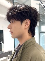 スキル ミナム 表参道(SKILL MiNam)&nbsp;ヒッピーパーマシャドウパーマ韓国ヘアメンズマッシュ